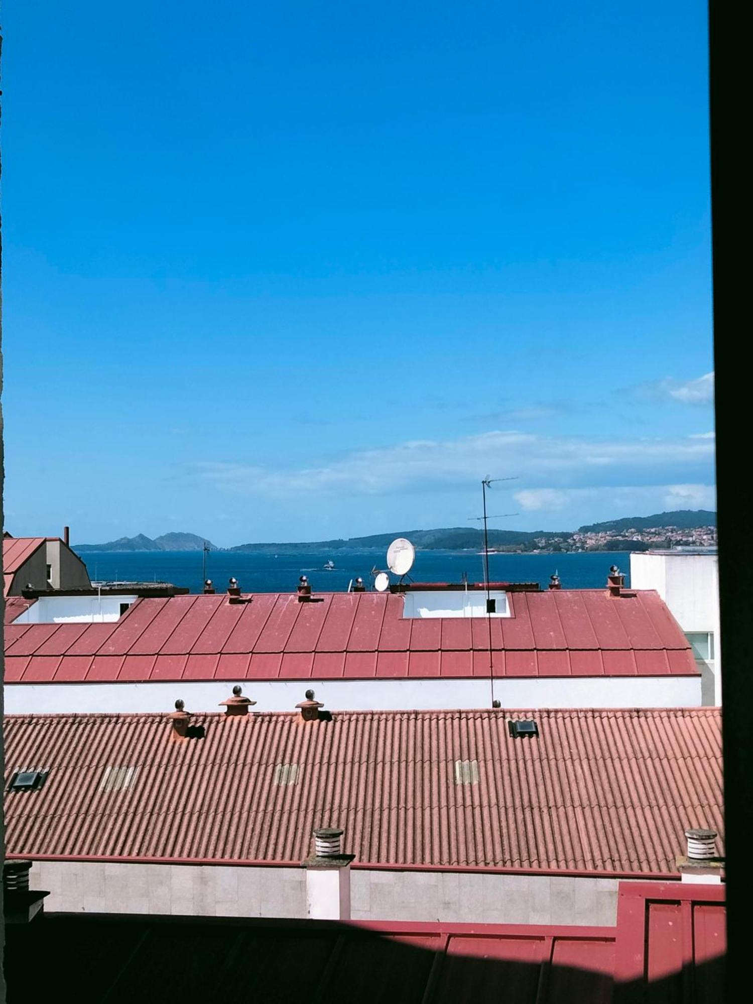 Apartamento Con Garaje Vistas Cies Vigo Bagian luar foto